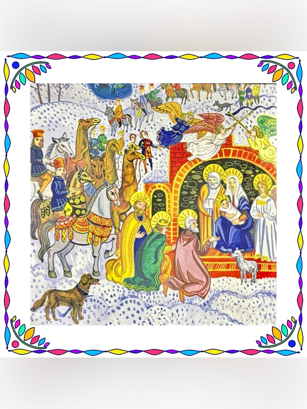Jigsaw puzzle - Galison - Joy to the World - 1000 pieces complete - great condit